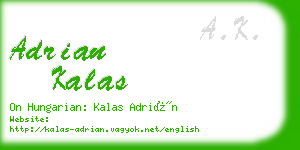 adrian kalas business card